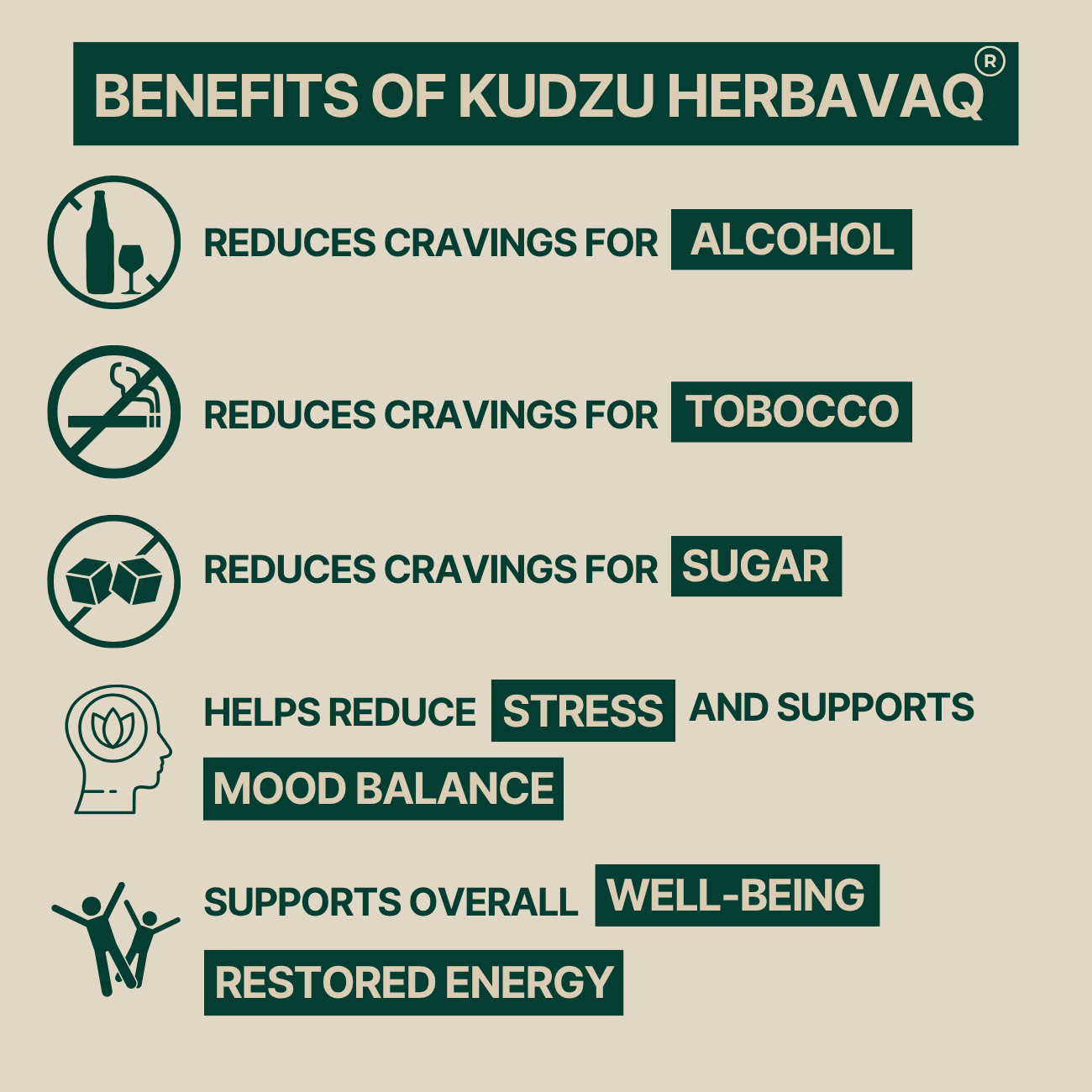 Kudzu Herbavaq 40 mg Isoflavones – 100% Natural